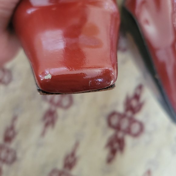 Balenciaga ankle slacquer leather booties - Picture 10 of 11